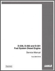 D236 D282 ENGINE FUEL SYSTEM SERVICE MANUAL SHOP REPAIR INTERNATIONAL DIESEL