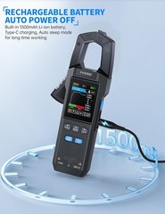 Digital Clamp Meter Multimeter TRMS AC/DC Voltage Current NCV 600A