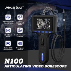 Two/Four-Way Endoscope Inspection Camera Articulating Borescope 1m Flexible Tube