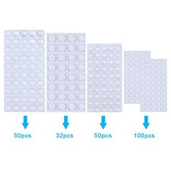 AUSTOR Rubber Feet Adhesive Bumper Pads Self Stick Furniture Buffer Clear