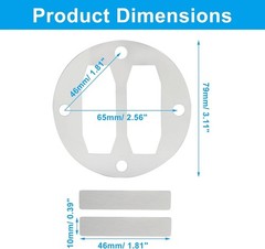 4 Sets Air Compressor Head Gasket Reed Valve Kit Central Pneumatic