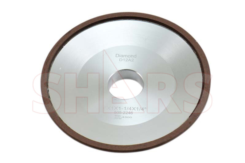 SHARS 6 X 1 X 1-1/4 X 3/8″ D12A2 DIAMOND DISH WHEEL 150 GRIT Max RPM 4300 NEW P|