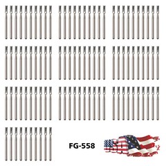 10Pcs/pack Dental Steel Tungsten Carbide Burs FG-558 for High Speed Handpiece po