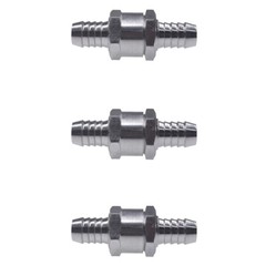 3pcs 10mm 3/8″ Non-Return One Way Air Fuel Oil Check Valve Diesel Gas Chrome