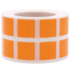 Square Stickers | 0.5″ Inch Square Shape | 1,000 Pack | Pick One Color