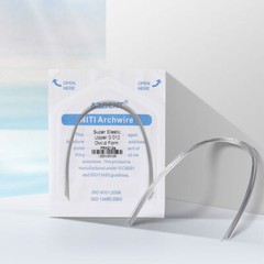 dental Orthodo super elástico niti redondear alambre ovoide/naturaleza/cuadrado