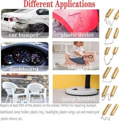 220W Plastic Welder Kit for Quick Car Bumper Repair – 1000 Hot Staples Included