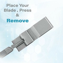 100 Scalpel Blades#10A +#3 Metal Handle + Blade Remover Medical Surgery,Podiatry