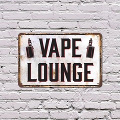 Vape Lounge Sign Clouds Welcome Chill Here Durable Perfect for Dens Studios