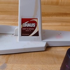 Ohaus Cent-O-Gram Triple Beam Balance Scale 311g with Pan & Weight Set of 3