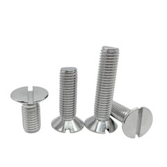 304 Stainless Steel Slotted Countersunk Flat Head Screws 0# 2# 4# 5# 6# 8# 10#
