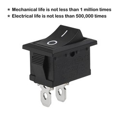 10Pcs Snap-In Rocker Switch ON/OFF 2 Pin SPST 125V 250V Car Boat