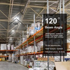 2 Pcs UFO LED High Bay Light 300W Industrial Commercial Factory Led Shop Light