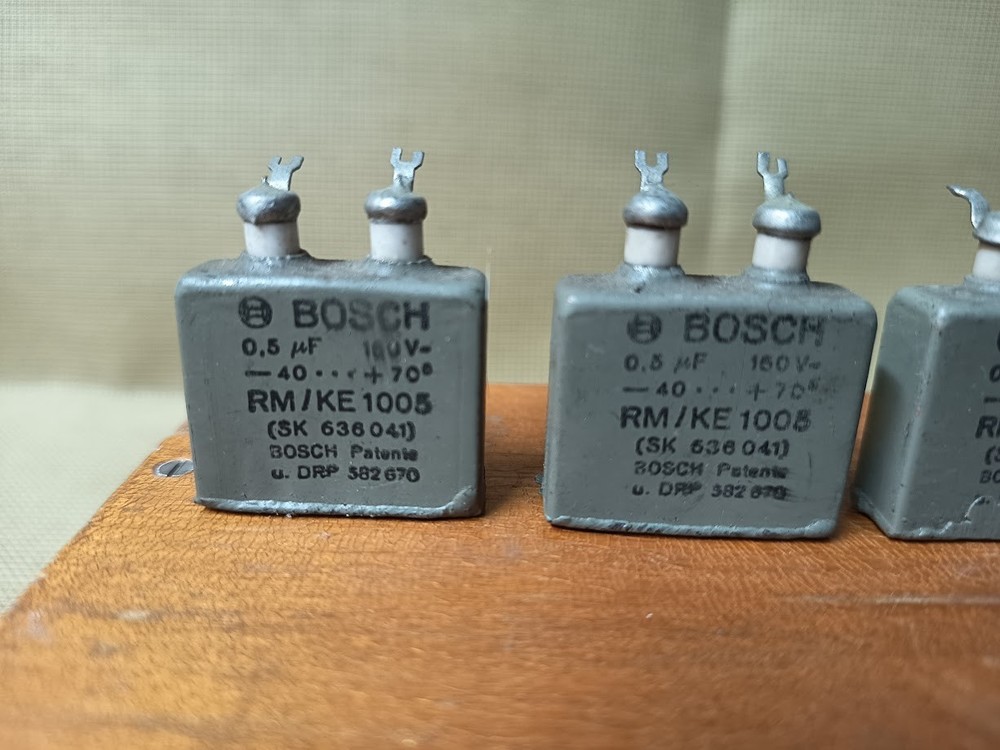 BOSCH NOS MP CAPACITORS 0.5mf / 0.5uf/ 160v Neumann U47 parts