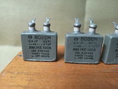 BOSCH NOS MP CAPACITORS 0.5mf / 0.5uf/ 160v Neumann U47 parts