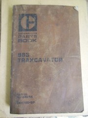 CATERPILLAR – 983 Traxcavator – PARTS Book – Serial No. 38K765 – up