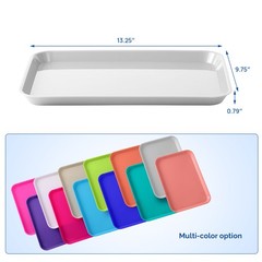 JMU Dental Autoclavable Instrument Trays Bulk Procedure Tray Flat Tray Size B