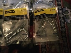 Hanger hook WIRE COAT & HAT HOOKS loose lot OF 32 PCS STANLEY 57-7325 SP7083