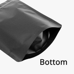 4CustomPrint 100 Matte Odor-Proof Foil Mylar Zip Seal Lock Stand Up Gummies Bags