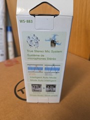 OM SYSTEM WS-883 8GB Digital Stereo Voice Recorder with USB Charging Black NEW