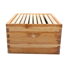 Beeswax Coated 4 Layer 10 Frame Bee Hive Includes Beehive Frames and Foundations