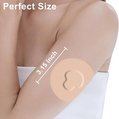 CGM Adhesive Patches for Guardian and Other Sensor,25 Pack 25 Count,Beige