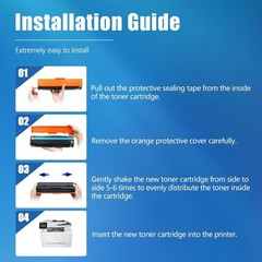 654X TONER CARTRIDGES 4 PACK HIGH YIELD REPLACEMENT FOR HP 654X 654A HP LASERJET