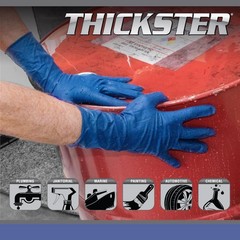Large 50 Pack Latex Disposable Gloves Thickster Powder Free Exam Grade