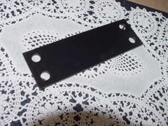 Steel Plate 2 1/2″ X 8″ X 0.190 ” Pre-Drilled 4 Holes, Primed and Painted Black