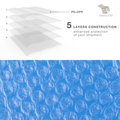 1000 #0 Blue Poly Bubble Padded Envelopes Self-Sealing Mailers 6X10 (Inner 6×9)