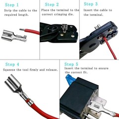 1000X Assortment Male Female Spade Crimp Terminal Electrical Wire Connectors Kit