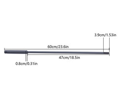 CNC 1SET R8 Milling Machine Pull Rod 7/16 Thread R8 Draw Bar Overall Drawbar
