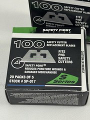 Lot of 2 Pacific Handy Cutter Sp-017 Round Point Safety Blade 2-3/4″ W Pk100 200