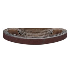 3/8″ x 13″ (10mm x 330mm) 120 Grit Aluminum Oxide File Sanding Belts – 20 PACK
