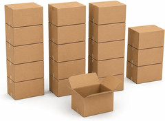 Medium Moving Boxes 18L X 14W X 12H 20-Pack – Corrugated Cardboard Box for Shipp