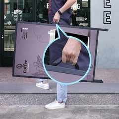 Weather-Resistant A Frame Sign Holder for 24×36 Posters – Portable Display