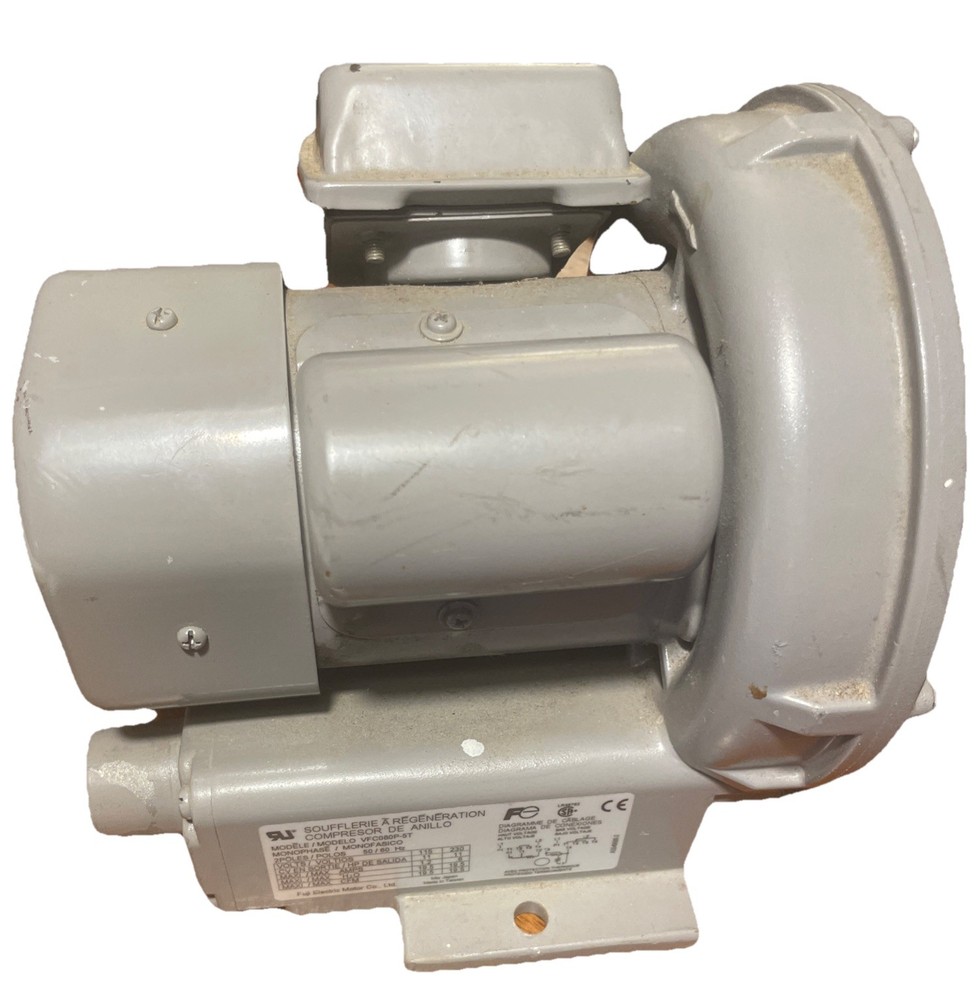 Fuji Electric VFC080P-5T Regenerative Blower, 0.11 Hp, 19.5 Cfm Preowned