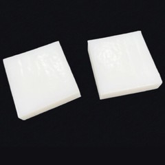 Silicone Block Plate White Solid Rubber Square Shockproof Pad 50mm – 300mm Width