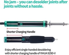 YIHUA 929D-V Electric Desoldering Soldering Iron Solder Sucker Desoldering Pump