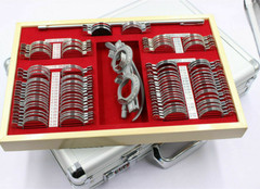 Optical Trial Lens Set Metal Rim Optometry Kit 104PCS w/ Free Accessories + Case