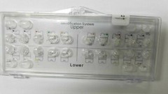 Economic Ceramic 3 LINES Base Roth .022″ Brackets, 345 with hooks. BCE21-24