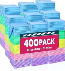 Bulk Microfiber Towels – 400 Pack, Cleaning Cloths, (12×12 in)