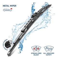 HELLA OE Quality 16″ All Seasons Streak-Free Rubber Standard Wiper Single Blade