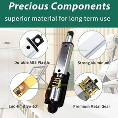 Mini Micro Linear Actuator 1.4LBS 12V 2″ 50MM Stroke Fast Speed Up To 6inch/s