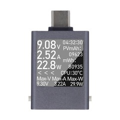 HDC 085C USB C Tester Meter 4 5~50V 0~12A High Compatibility Voltage Current