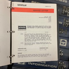 CAT Caterpillar SERVICE GRAM INFORMATION LETTERS, TEPS, ENGINE REFERENCE MANUAL