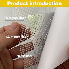 12×12 Inch Drywall Repair Patch Kit Large Holes Wall Ceiling Heavy Duty Mesh