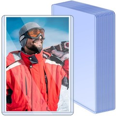 15 Pack Post Card Photo Top Loaders 4 x 6 Inches Hard Plastic Cards Sleeve Pr…