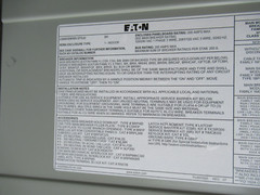 Eaton BRP20L200G Loadcenter 200A Main Lug 120/240V 1PH3W 20/40 CKT -E3360-NEW-B