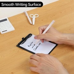 Mini Clipboard 4×6 Inch with Pen Holder 2 Pack Small Clipboards with Low Profile